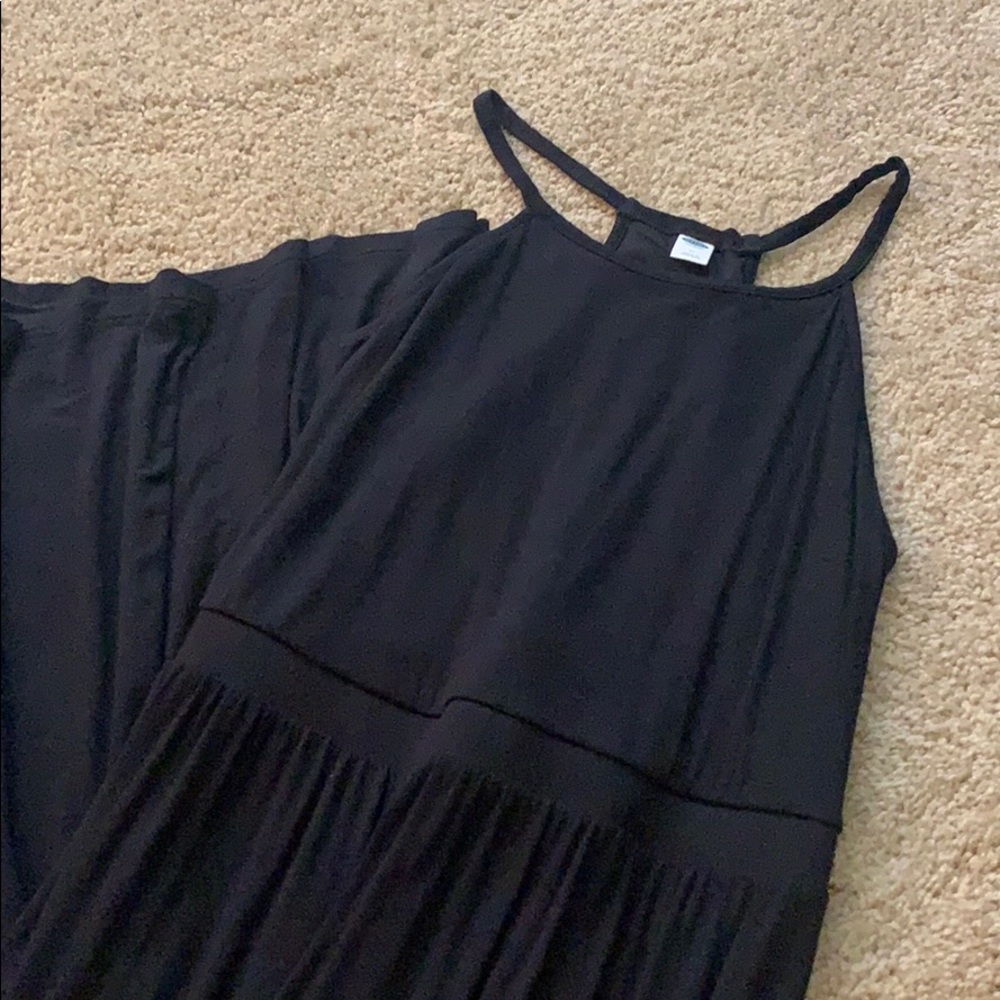 Maxi dress with cinched waist
